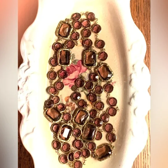 CHANEL Vintage 1981 Chiclet Amethyst Sautoir-Style Necklace - Picture 12 of 14